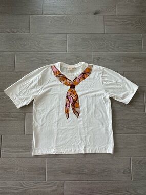 PROJECT ADAMO Scarf Tee Size Large VGUC